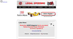 Desktop Screenshot of legalspeeding.com