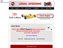 Tablet Screenshot of legalspeeding.com